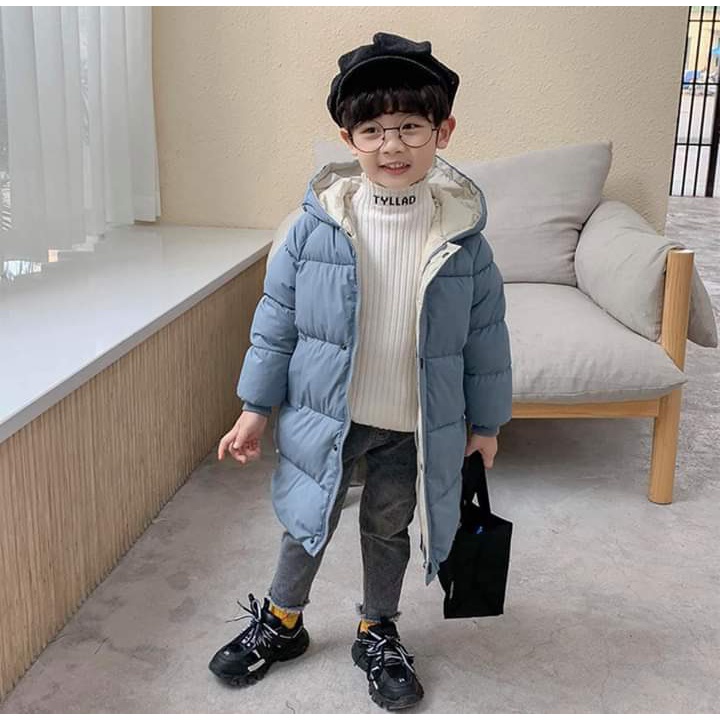 ÁO PHAO MŨ DÁNG DÀI CHO BÉ