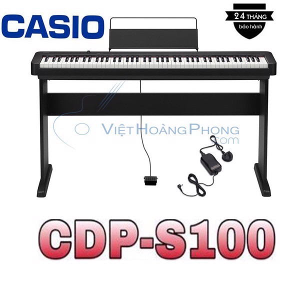 Đàn Piano Điện Casio CDP-S100 kèm Giá nhạc + Chân đàn