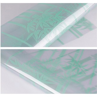 Decal dán kính trúc xanh