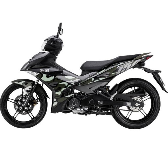Decal 3D dán lốc máy Exciter 150 đỏ thanh khang tặng bao tay kiểu ex 135 gắn mọi loại xe máy  006000968  006001077 .