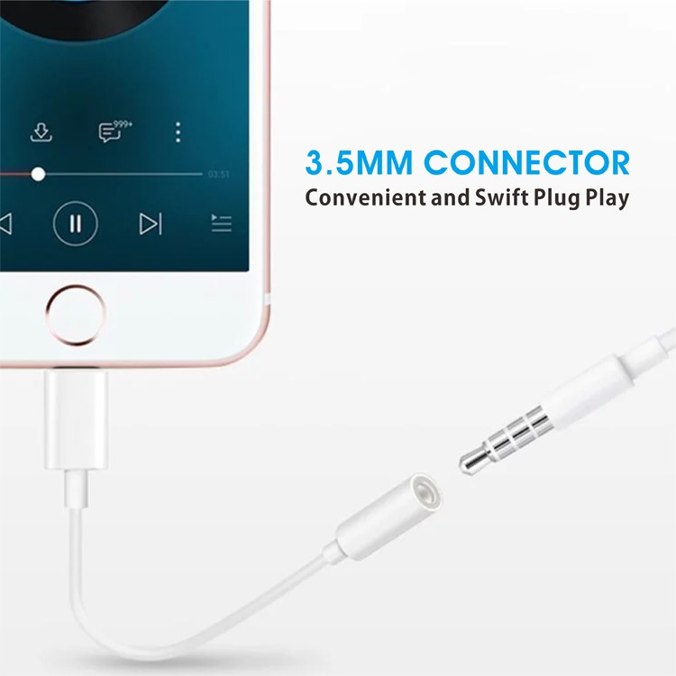 [BH 12 tháng] Cáp chuyển đổi tai nghe iPhone cổng Lightning sang jack 3.5 mm sử dụng trực tiếp, không bluetooth