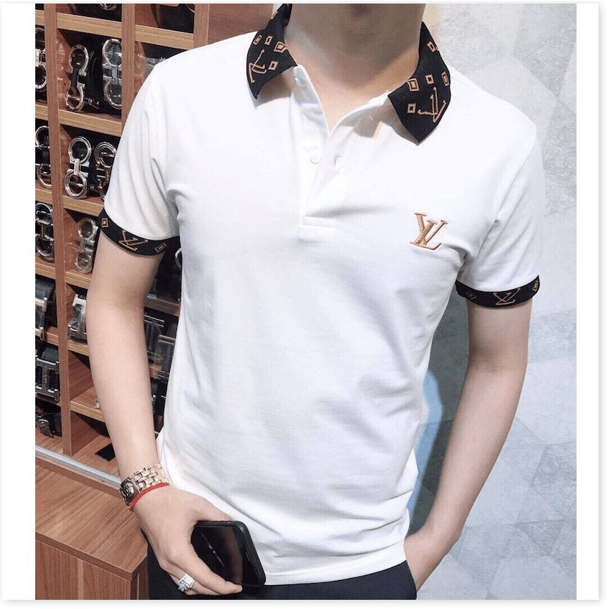 Áo Thun Nam Cổ Bẻ Ngắn Tay Trẻ Trung Năng Động ✮✮✮ HP