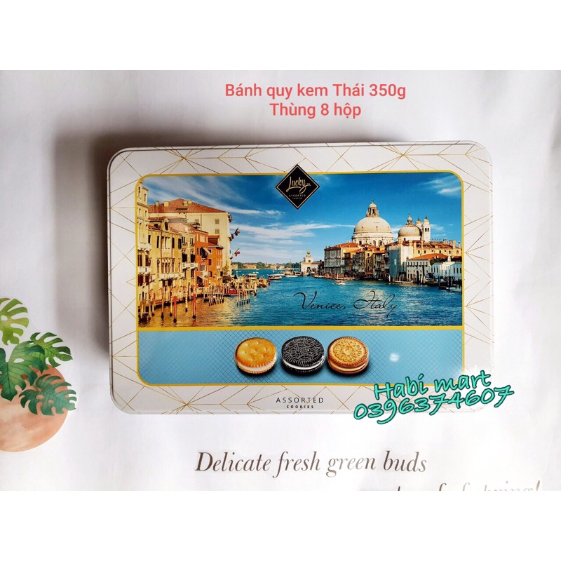 [HÀNG TẾT 2022] Bánh quy kem tổng hợp Lucky Asorted Thái hộp sắt 350g | BigBuy360 - bigbuy360.vn