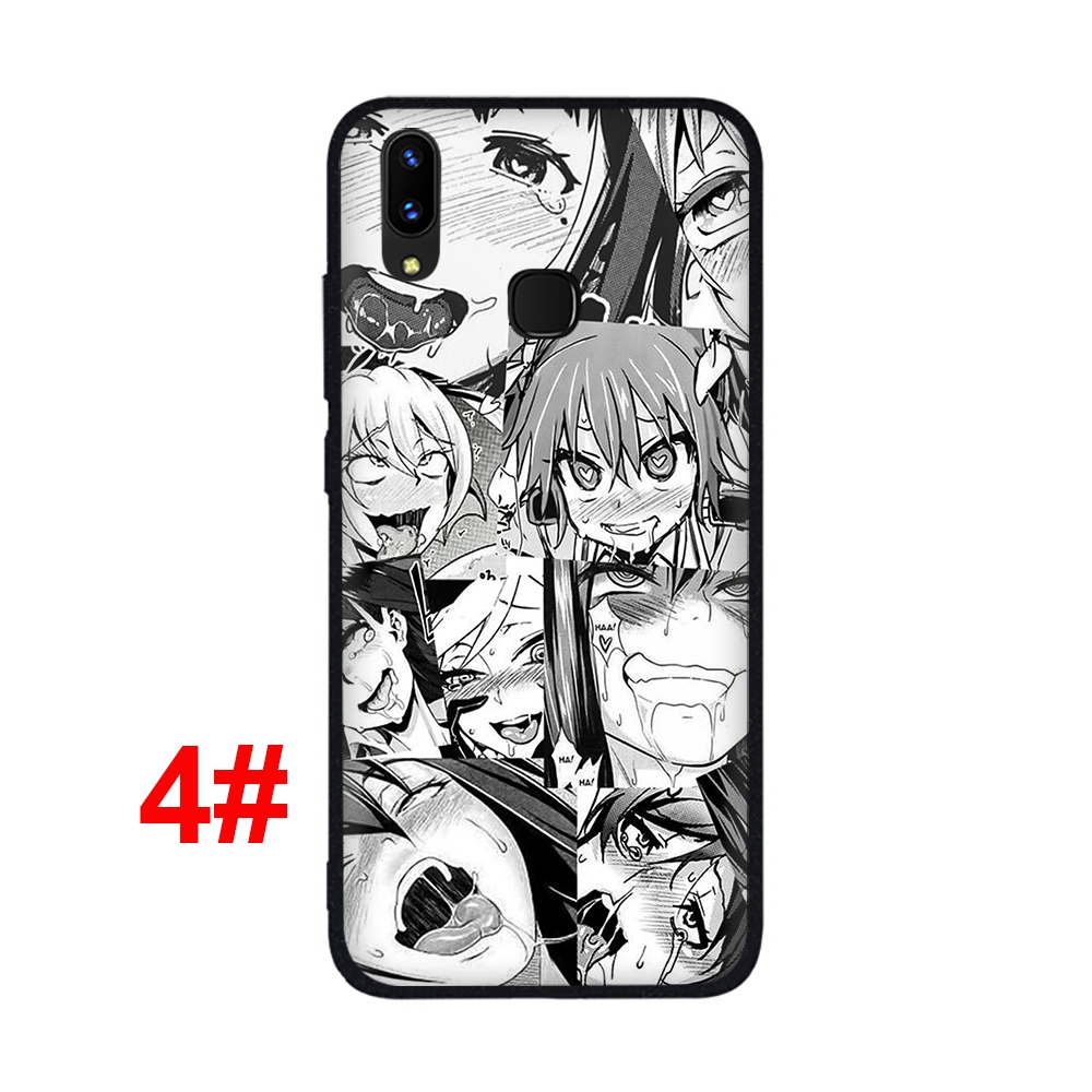 Ốp điện thoại silicon mềm 121f hình ahegao anime cho vivo y11 y17 y53 y55s y69 y71 y81s y91c y5s y91 y93 y95 u3