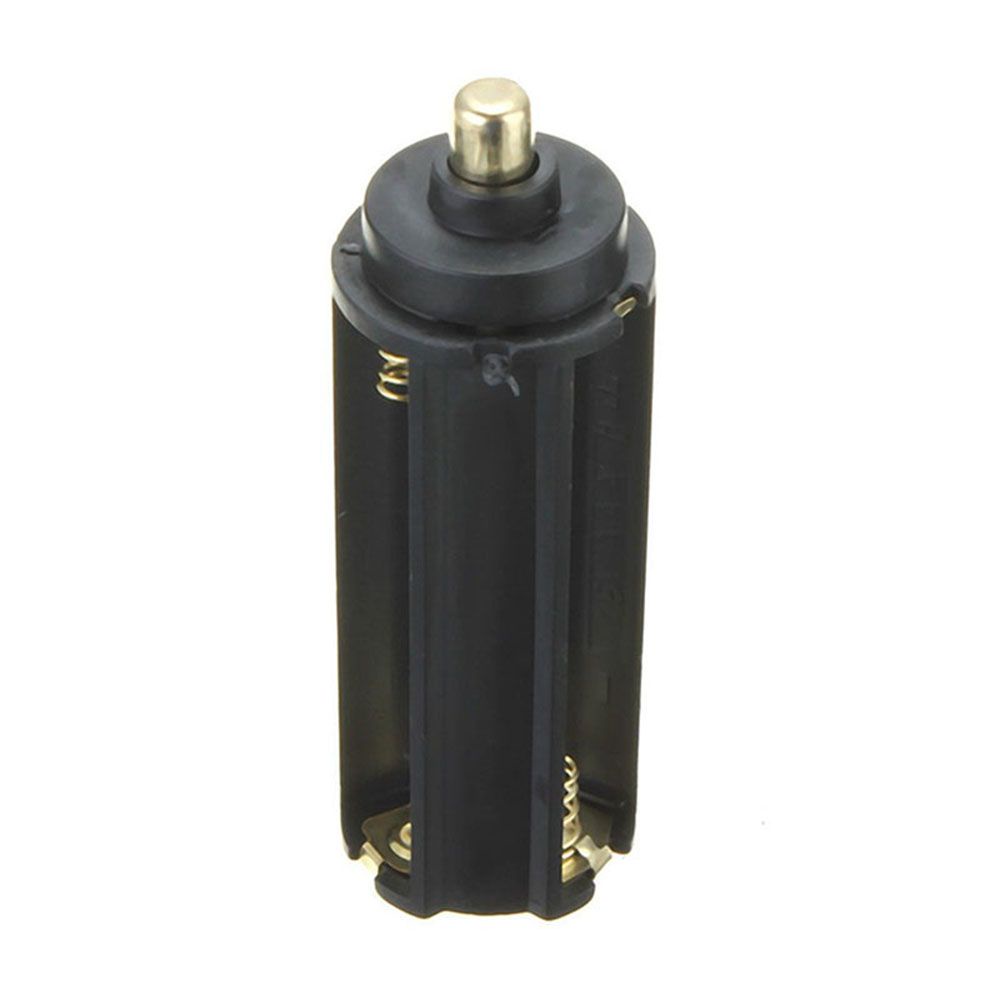 Đèn pin nhựa 2 trong 1 18650 1 vỏ trắng AAA
