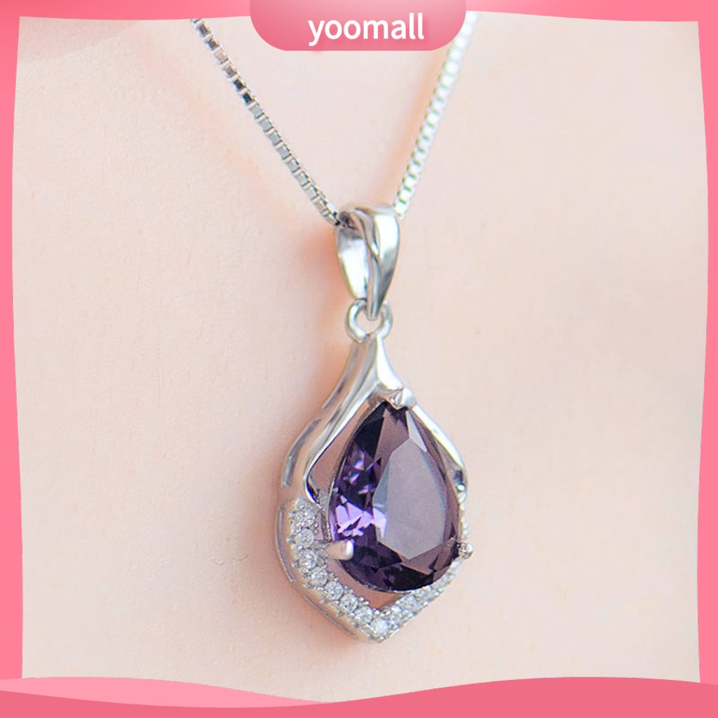 Vòng Cổ Bằng Hợp Kim Đính Pha Lê Giả Lấp Lánh Sang Trọng Cho Nữ