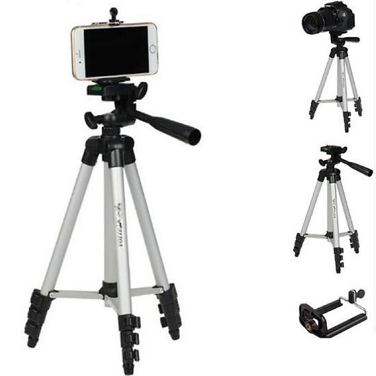 Gậy 3 chân chụp ảnh tripod kiêm giá đỡ điện thoại, máy ảnh - Gậy 3 chân chụp ảnh tripod livetream, quay tiktok