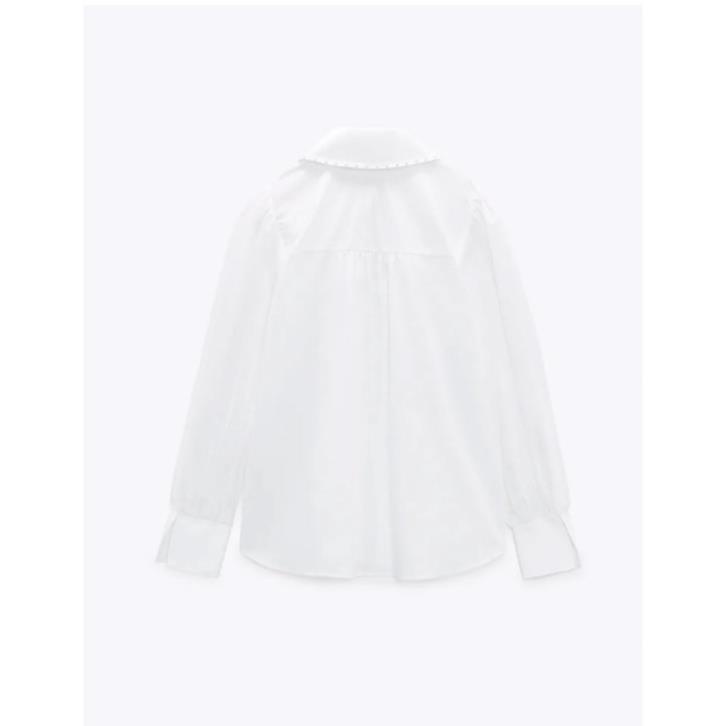 Made in Morocco - Áo Zara Sơmi Tay Dài Dáng Rộng Thời Trang Cá Tính BN42