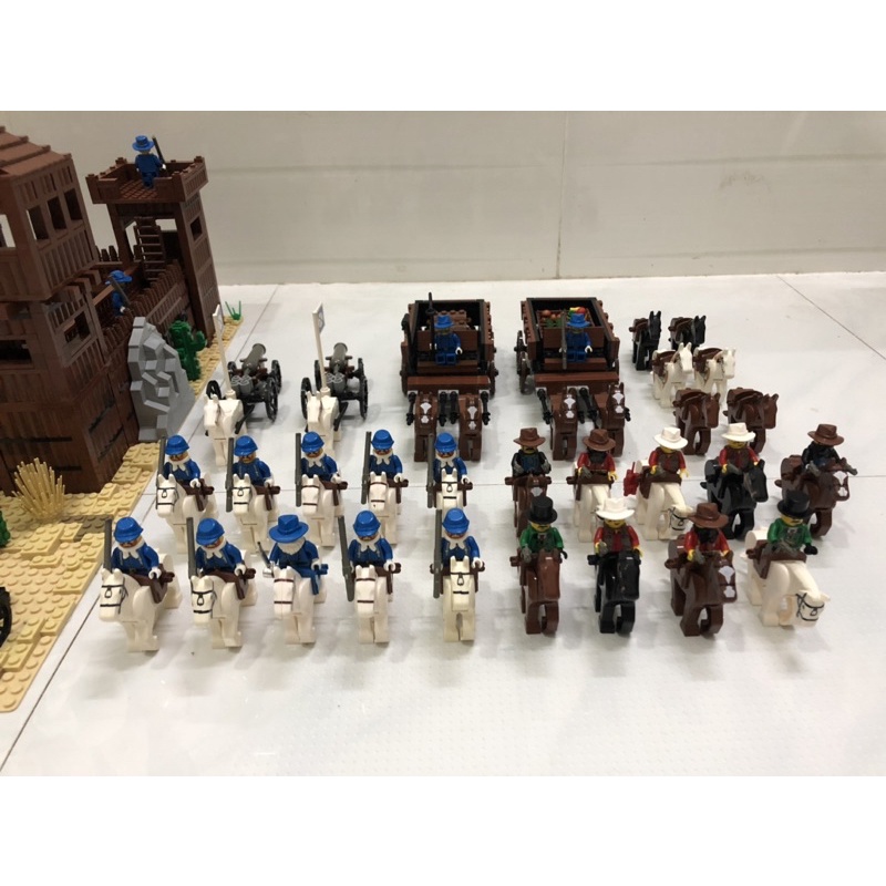Lego sản phẩm doanh trại và quân lính cao bồi Miền Tây Hoang Dã - hàng Moc