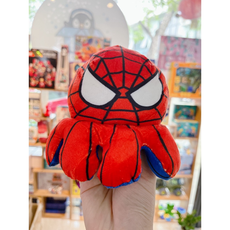 Gấu Bông - Đồ chơi Bạch tuộc bông 2 mặt - người nhện , người sắt - đội trưởng mỹ đáng yêu