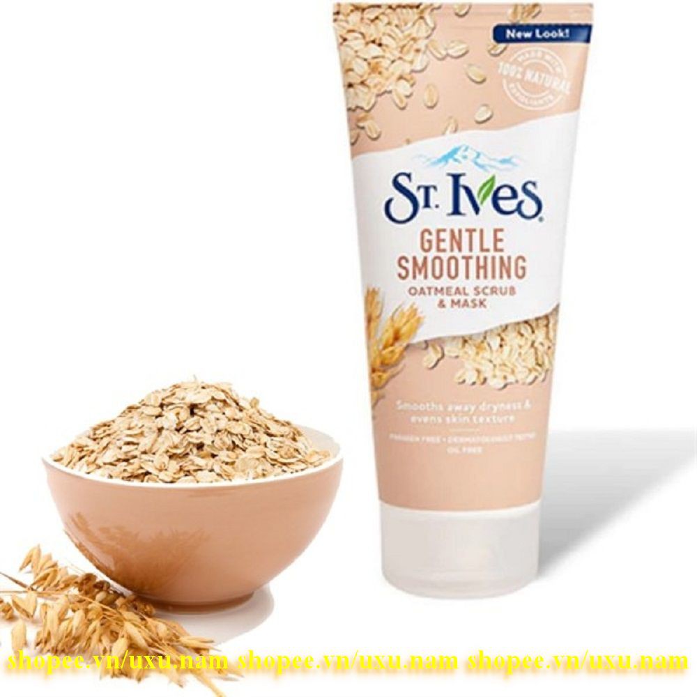 Sữa Rửa Mặt Nữ 170G St.Ives Hương Yến Mạch Gentle Smoothing Chính Hãng.