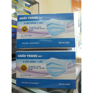 KHẨU TRANG CAO CẤP 4 LỚP DAT DÙNG 1 LẦN