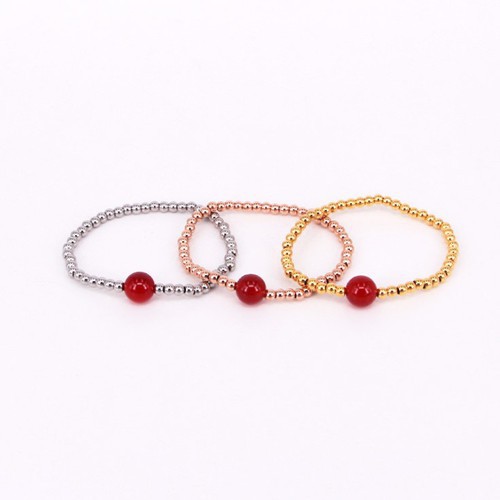 Lắc Tay Bi Đính Đá Màu Titan Ko Đen TT 2558