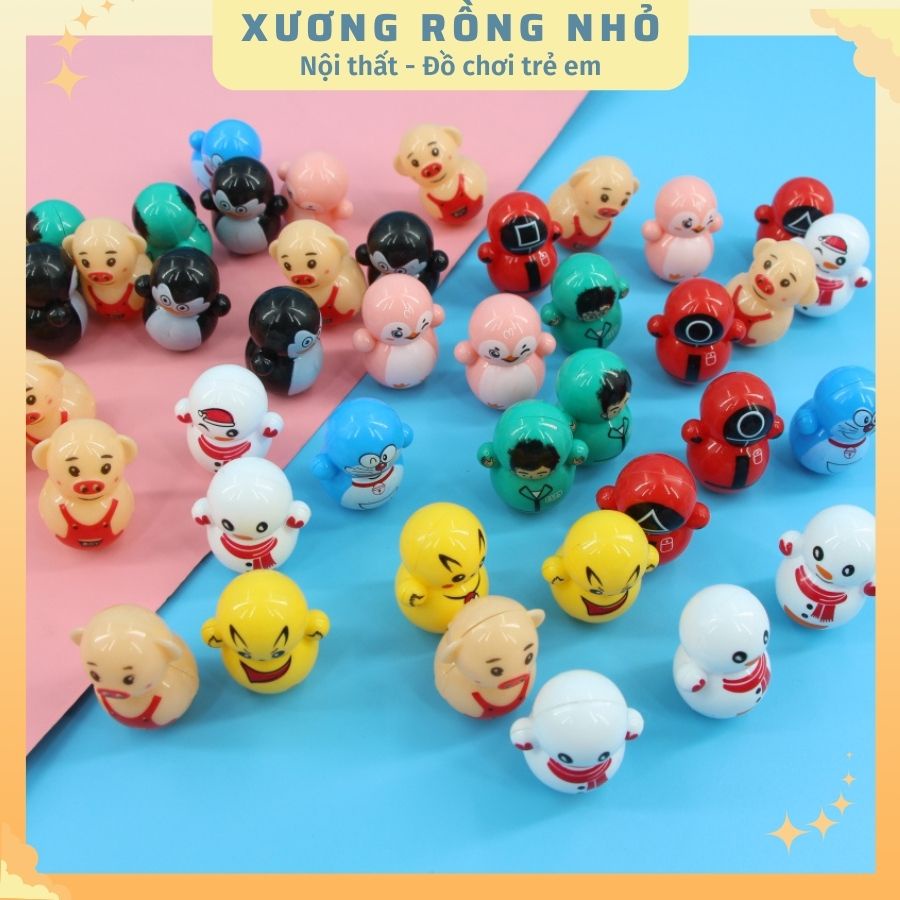Lật đật mini đồ chơi cho bé nhiều mẫu dễ thương - Xương Rồng Nhỏ