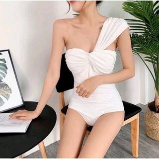 Bikini liền thân lệch vai có sẵn mút ngực nhiều màu