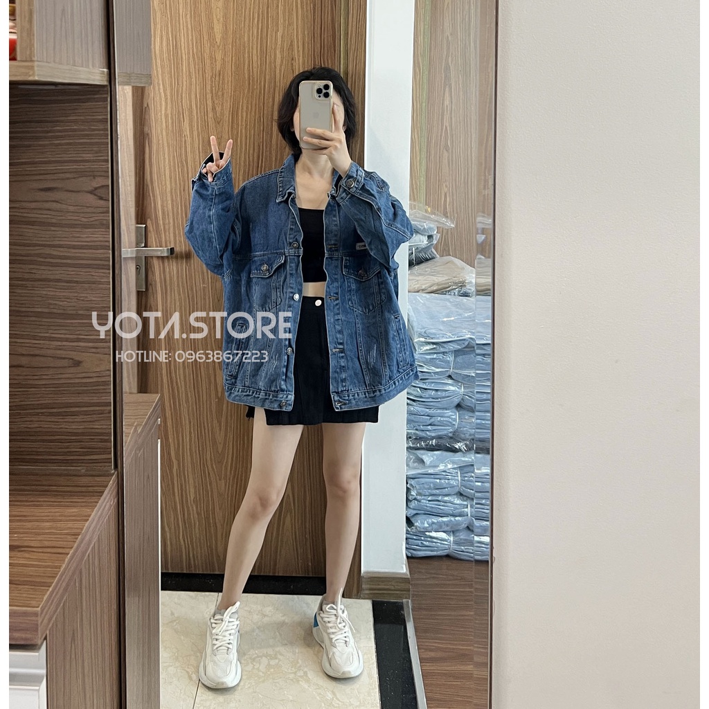 Áo khoác jeans tag - KB15