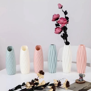 Lọ cắm hoa trang trí bằng nhựa dẻo giả sứ gam màu pastel phong cách cổ điển Hoa Trang Trí Nhà Cửa hoa bình