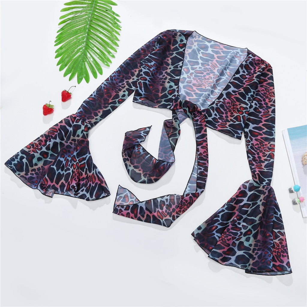 Bộ Bikini 3 Mảnh Họa Tiết Da Rắn Gợi Cảm Cho Nữ | BigBuy360 - bigbuy360.vn