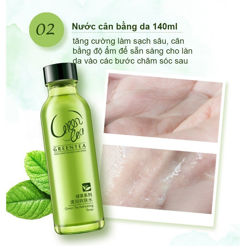 Bộ dưỡng ẩm cao cấp Laikou làm săn chắc và chống lão hóa chiết suất trà xanh bộ chăm sóc da HT-TL43 | BigBuy360 - bigbuy360.vn