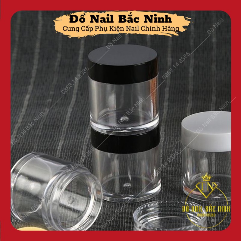 Hũ Đựng Bột Nail, Hũ 10g Màu Trong Suốt