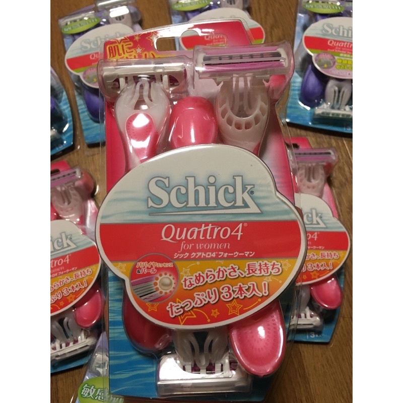 Dao cạo 4 lưỡi Schick Quattro 4 Nhật Bản - Dao cạo body, lông chân, lông tay, bikini line
