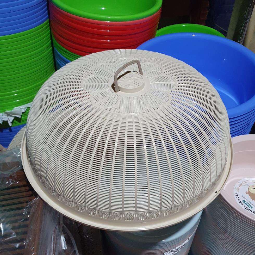 [Giá sỉ] Lồng bàn đậy thức ăn, lồng bàn tròn nhựa Việt Nhật