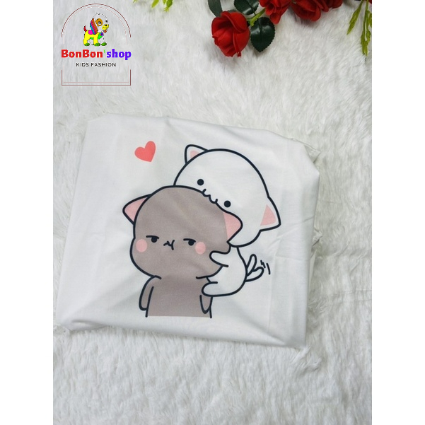 AM11(ảnh thật + video) áo thun nữ tay ngắn in hình 3d chú mèo cute giá xưởng