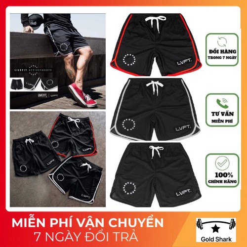 Quần tập GYM nam LVFT nhập khẩu logo thêu có BIG SIZE