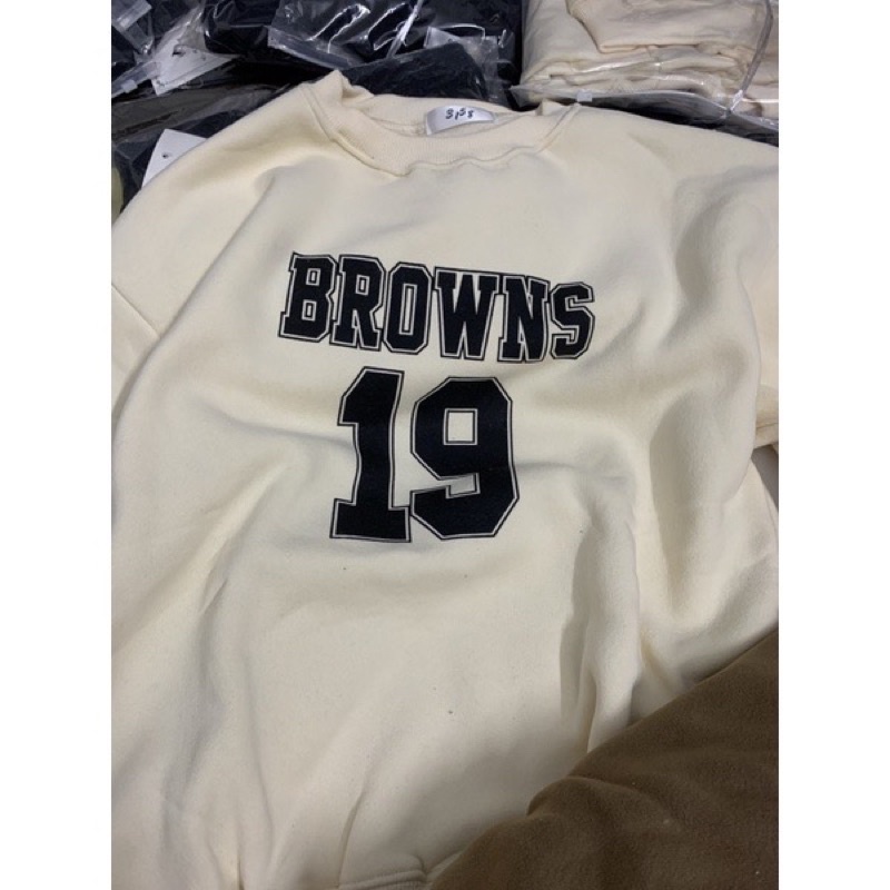 Áo sweater nỉ bông dáng rộng hàng Quảng Châu 3158