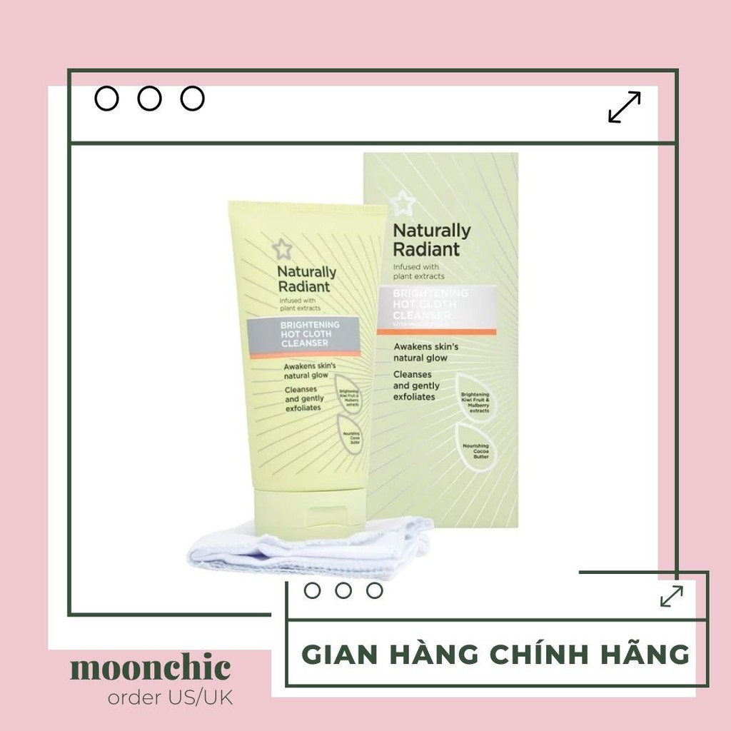 [BILL UK] Tặng kèm khăn - Tẩy Trang Khăn Nóng Superdrug Hot Cloth Cleanser