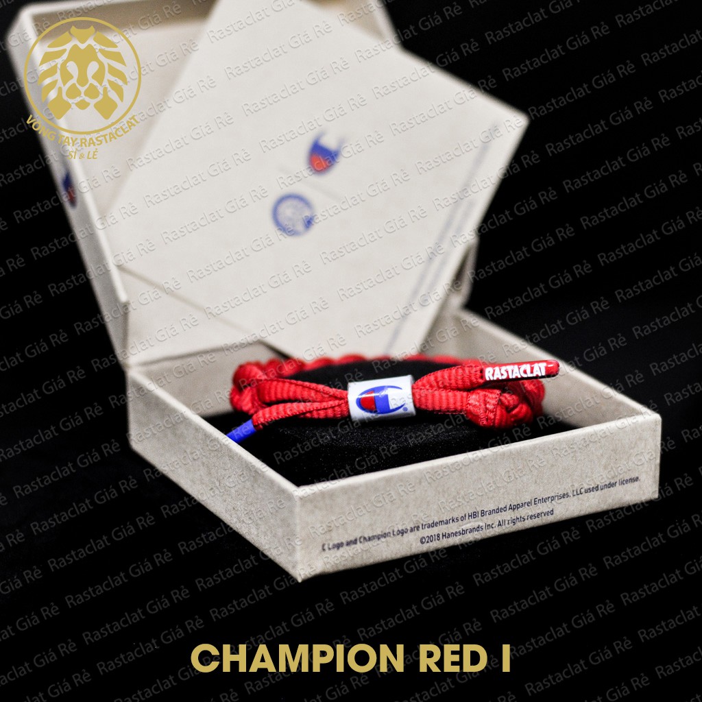 Vòng tay Rastaclat Champion Red [Full Box][Clip Thật]