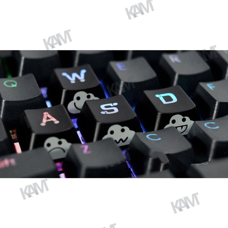Đèn nền Kam mát mẻ dễ thương Halloween lightning phím mũi tên bàn phím cơ keycap WASD cá tính DIY cho kaih Cherry Mx Gk61 RK87 61/87/104/108 phím
