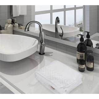 Mua HomeBase HLS Khăn tắm 100% cotton mềm mịn thấm nước nhập khẩu từ Thái Lan chuẩn khách sạn 40x81cm - trắng pixie
