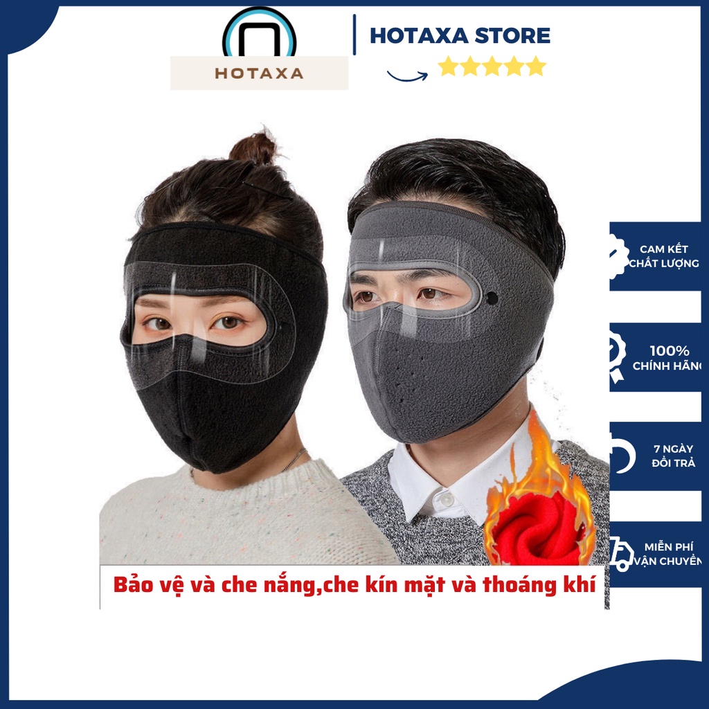 Khẩu Trang Ninja Vải Bịch Mặt Kháng Khuẩn Hotaxa, Khẩu Trang Che Kín Mặt  Chống Nắng Toàn Mặt Cao Cấp Đẹp