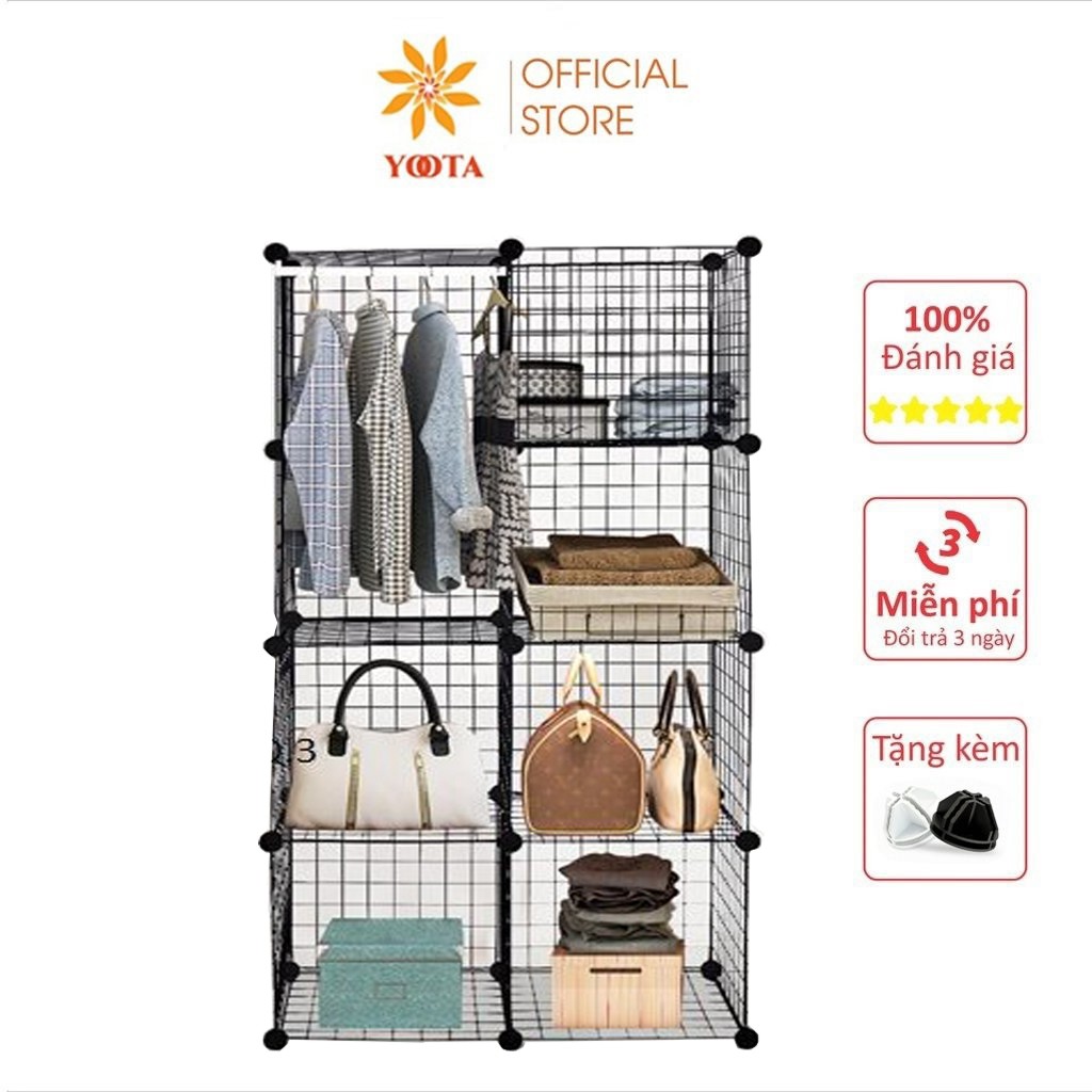 Kệ Lưới Sắt Sơn Tĩnh Điện Ghép Tủ, Tấm Lưới Ghép Tủ Quần Áo Kệ Sách Decor