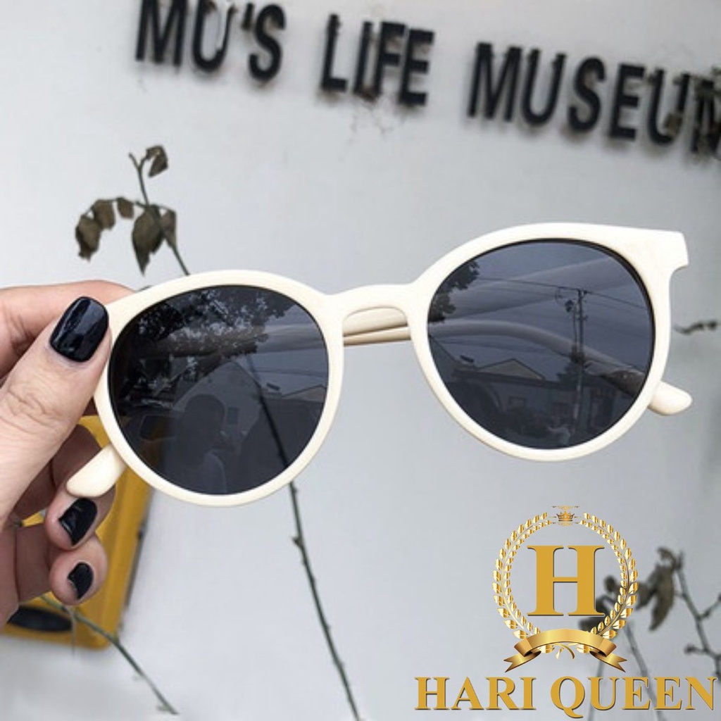 Kính mát gọng trắng thời trang HARIQUEEN