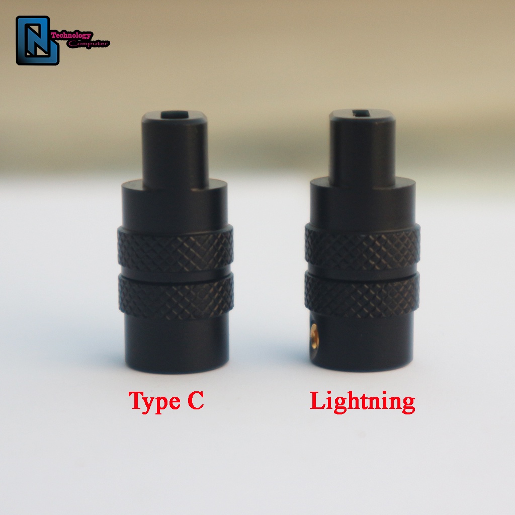 Vỏ Trụ Tháp Type C USB A Nhôm Đúc Nguyên Khối Đẹp Mắt Thích Hợp Làm Dây Handmade