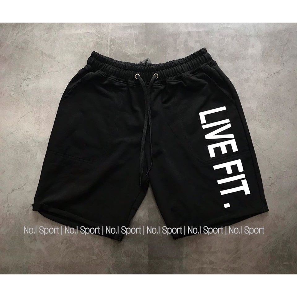 [Hình Thật] Short Thể Thao, Gym Live Fit Thun Cotton