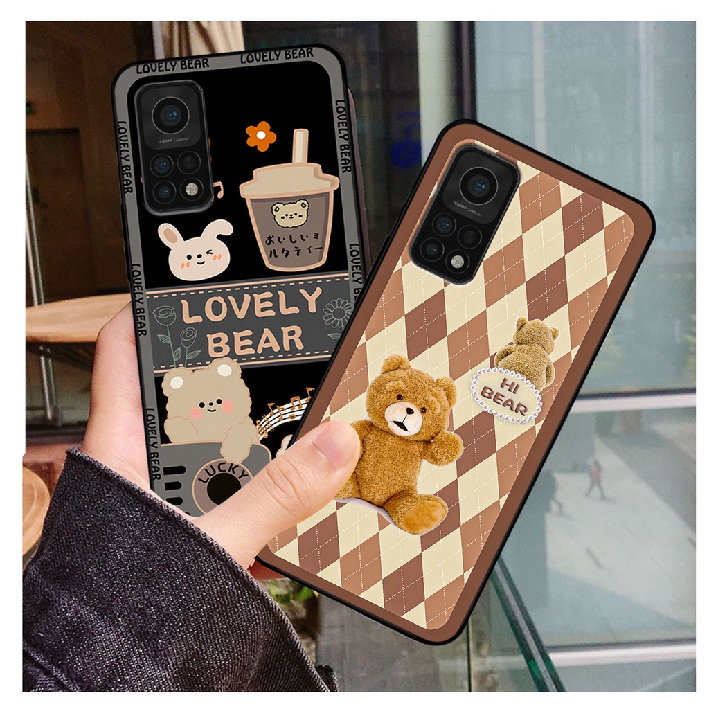 Ốp lưng Xiaomi Mi 10T Pro in hình gấu bear dễ thương, bền đẹp