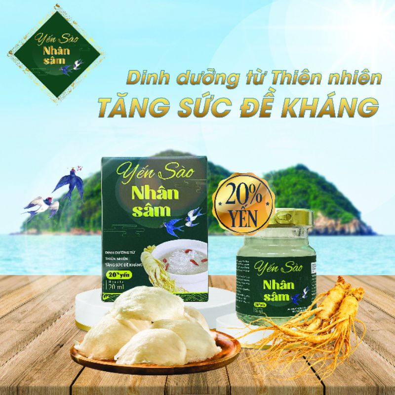 Yến sào nhân sâm 70ml bổ sung dinh dưỡng tăng đề kháng