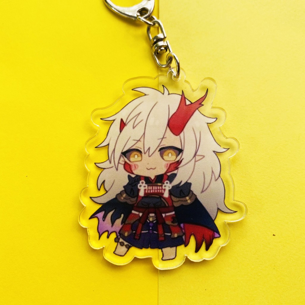 ( Mica trong acrylic) Móc khóa Âm dương sư Onmyoji ver 1 in hình anime chibi