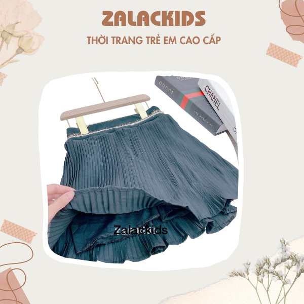 Chân váy cho bé gái, chân váy xòe xếp li phong cách hàn quốc cho bé đến từ Zalackids
