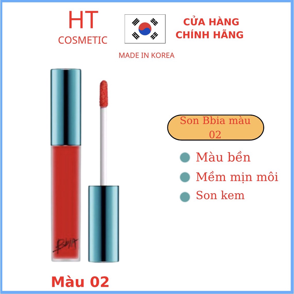 Son Bbia 02 màu đỏ cam