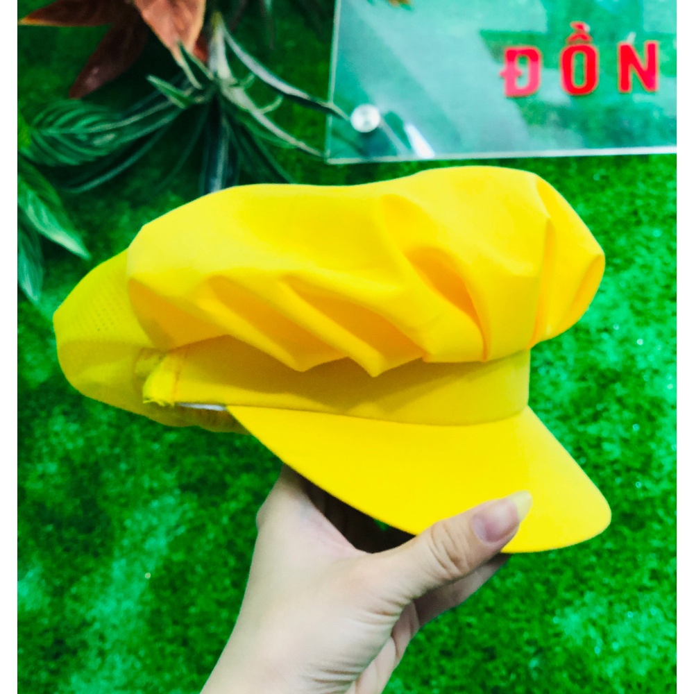Nón lưới trùm tóc công nhân thực phẩm, mũ vải bảo hộ màu TRẮNG, XANH BIỂN, XANH LÁ, VÀNG