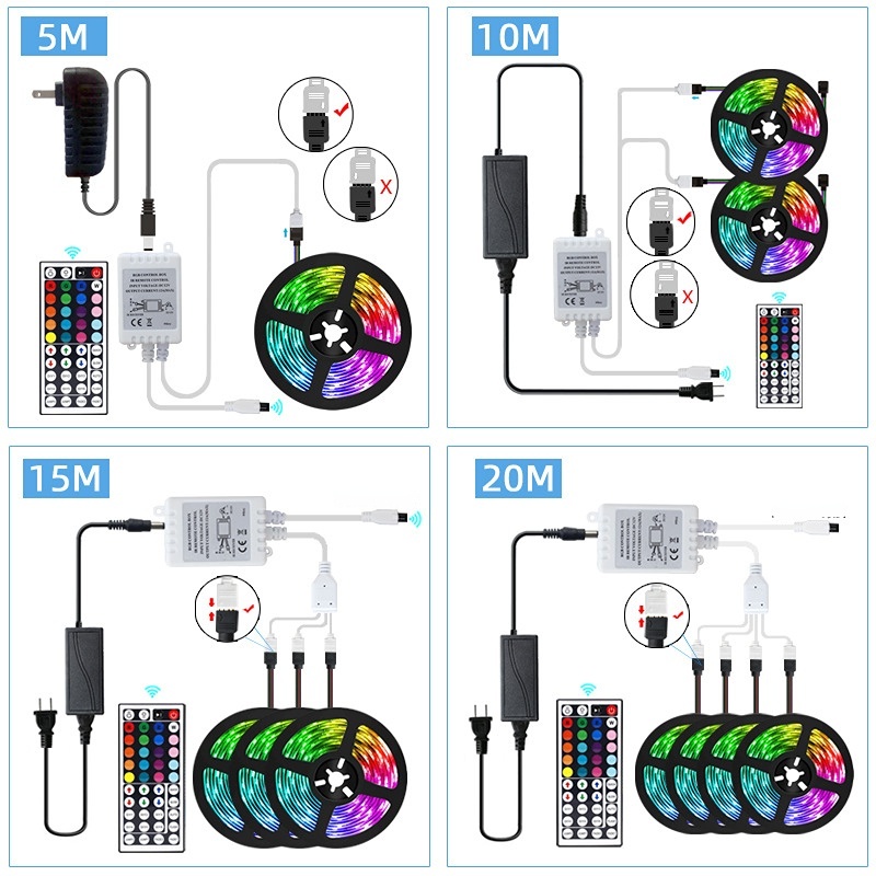 Cuộn Dây Đèn LED SMD5050RGB44 5M 10M 15M 20M Chuyên Dụng