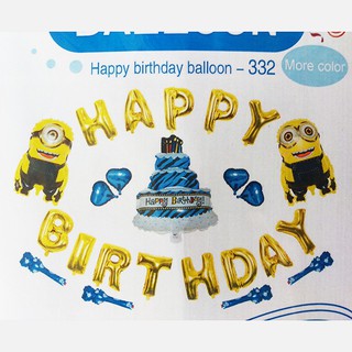 1 túi bóng bay chữ Happy Birthday
