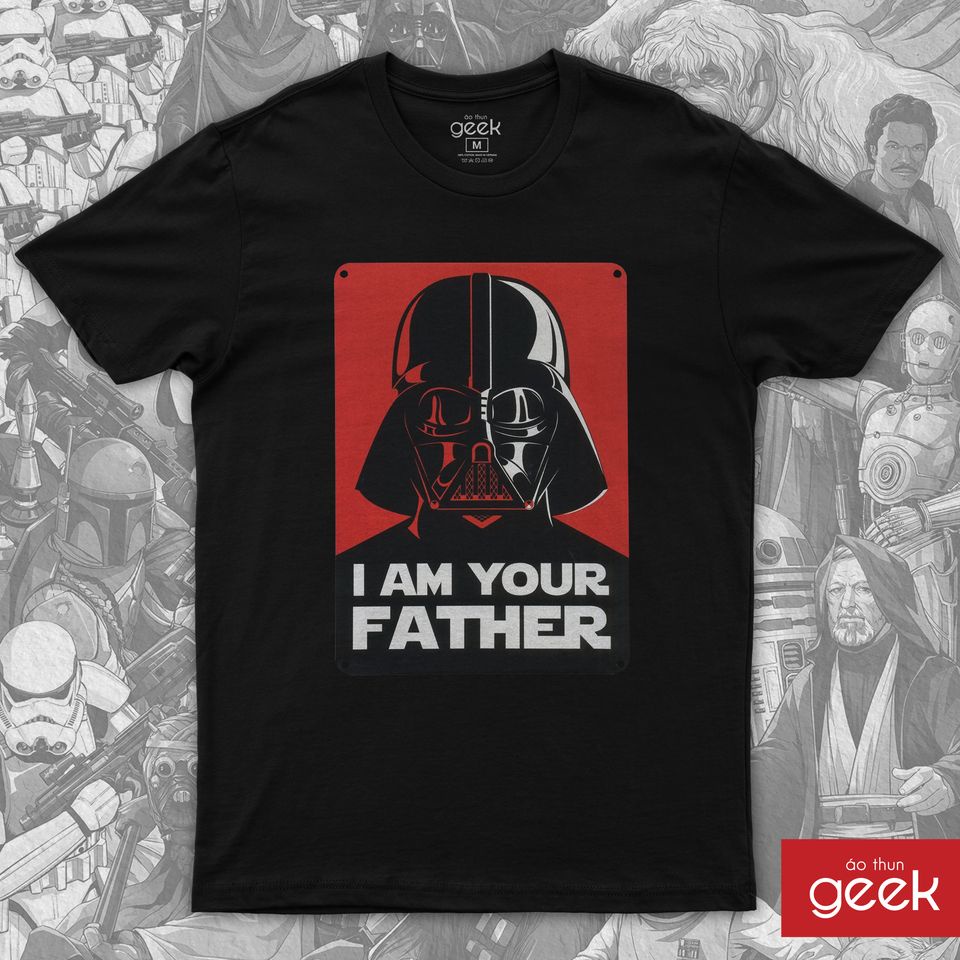 Áo thun in hình Star Wars - Father, 100% Cotton, siêu mịn