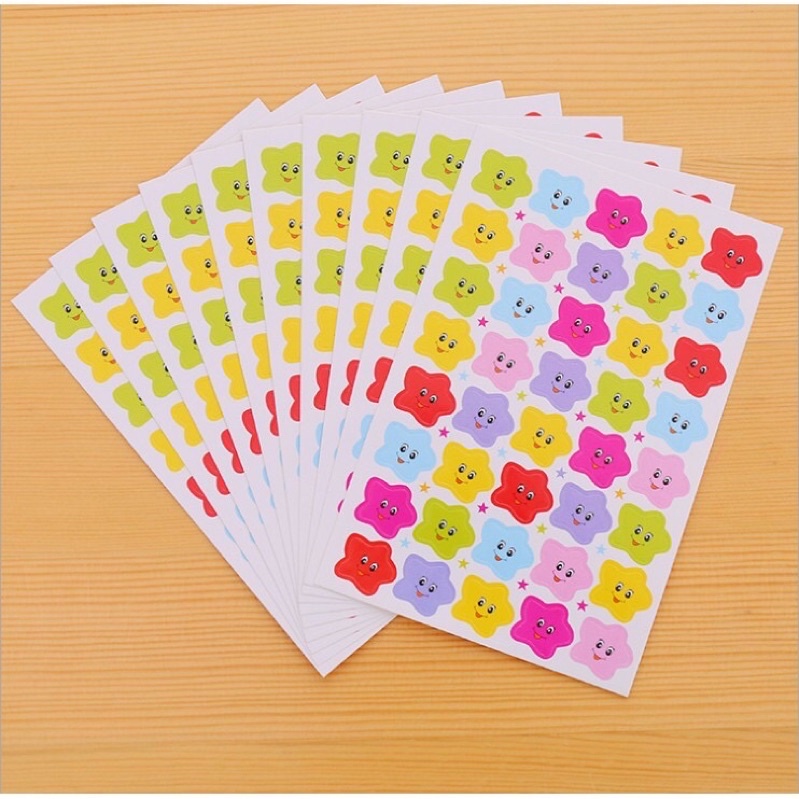 Sticker dán cute EMOJI ngộ nghĩnh dễ thương, thăng hoa cảm xúc - Sticker ngôi sao cười dễ thương chống nước