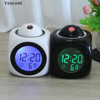 Đồng hồ báo thức kỹ thuật số có đèn led hiển thị nhiệt độ nói chuyện đa năng