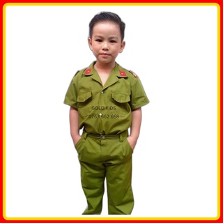 Bộ quần áo công an cho bé - Không PK
